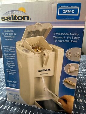 Salton JW10 Jewelry Spa Professional Jewelry Cleaner w/Steam Jet ~New In Box~